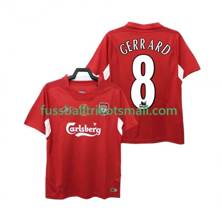 Fußballtrikots Liverpool GERRARD 8 2004 Retro 2005 Kurzarm Heimtrikotsatz kaufen